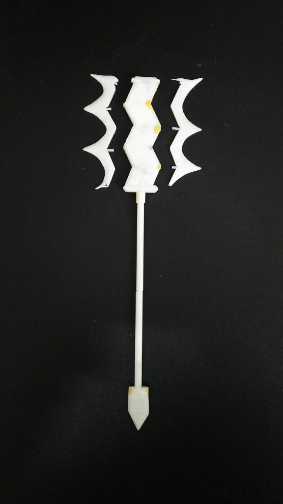 棒は差し替え無しで伸縮可能