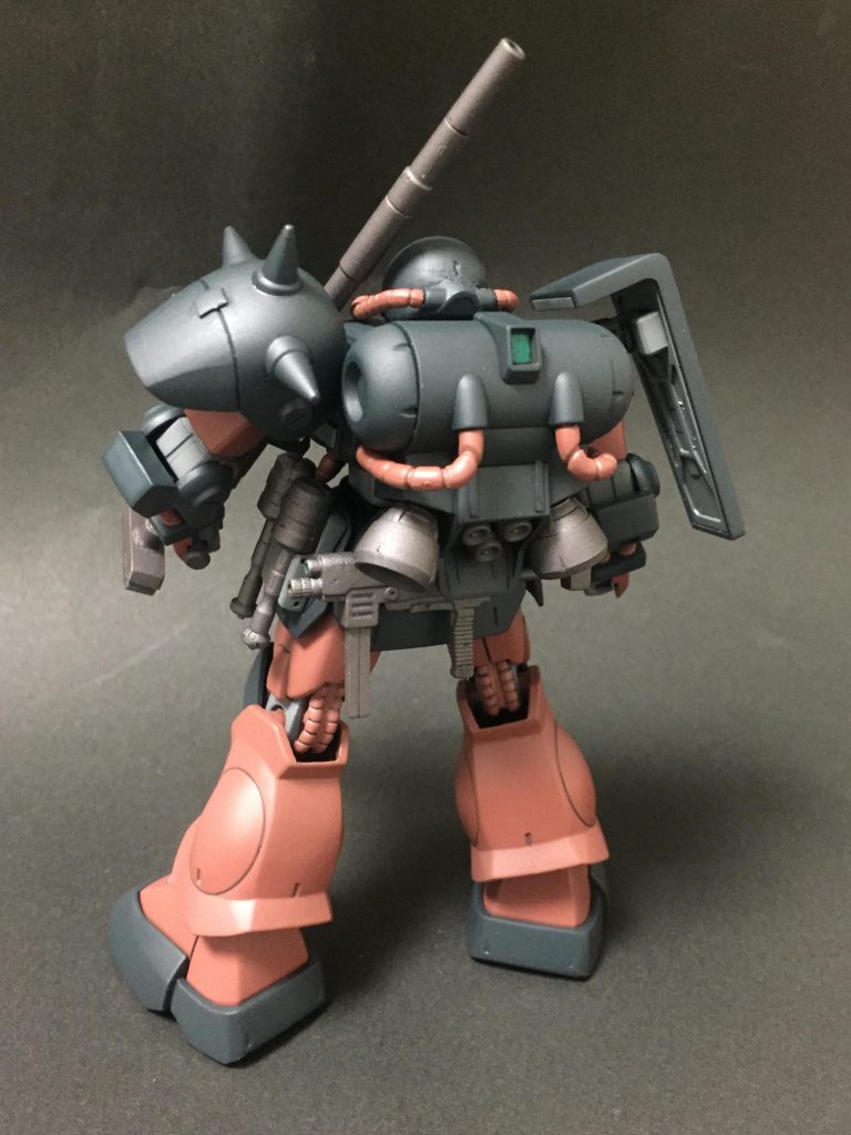 軽装型ということでマラサイのバックパックを移植．大型バーニアによる大推力で狙撃ポイントが割られたとしてもすぐさま退散！