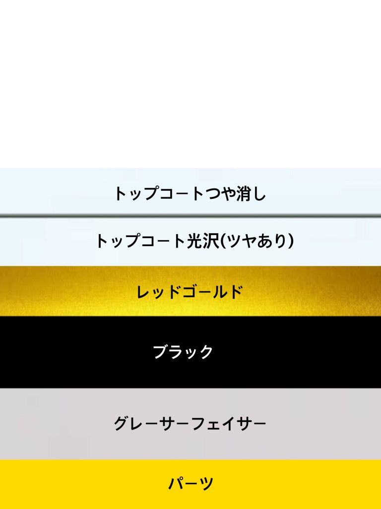 金色部分の塗装簡易図です✨参考にしてください！