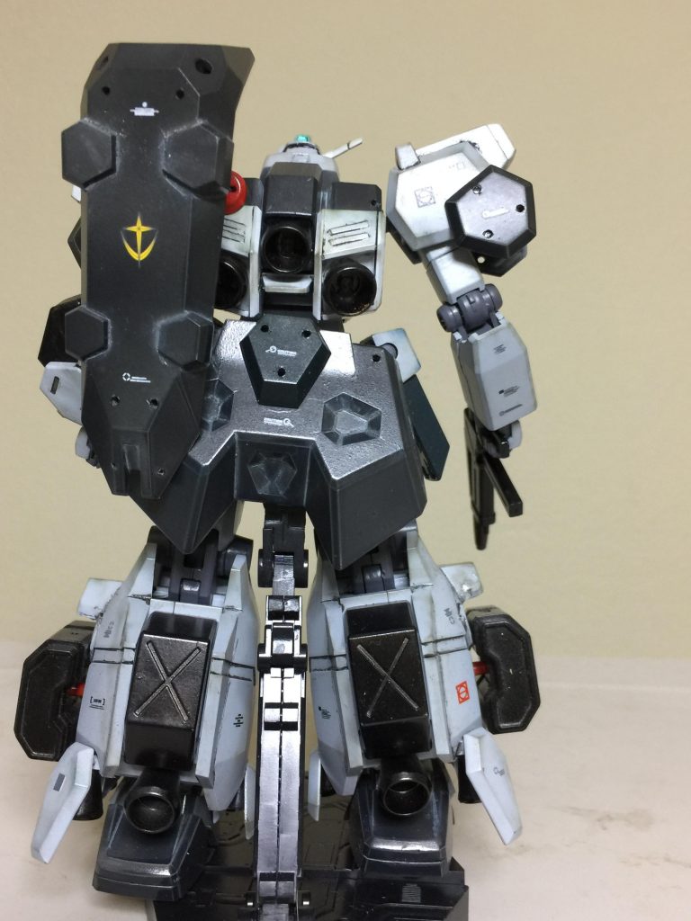 グスタフ・カール 背面 アピールショット!
背面は 特に 塗装は シンプルにして
水転写デカールも 少なく貼りました。