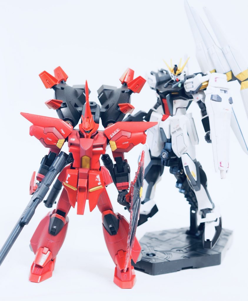 νストライクとツーショットです。
並べてみるとレジェンドの方が小さいのがショックでした。