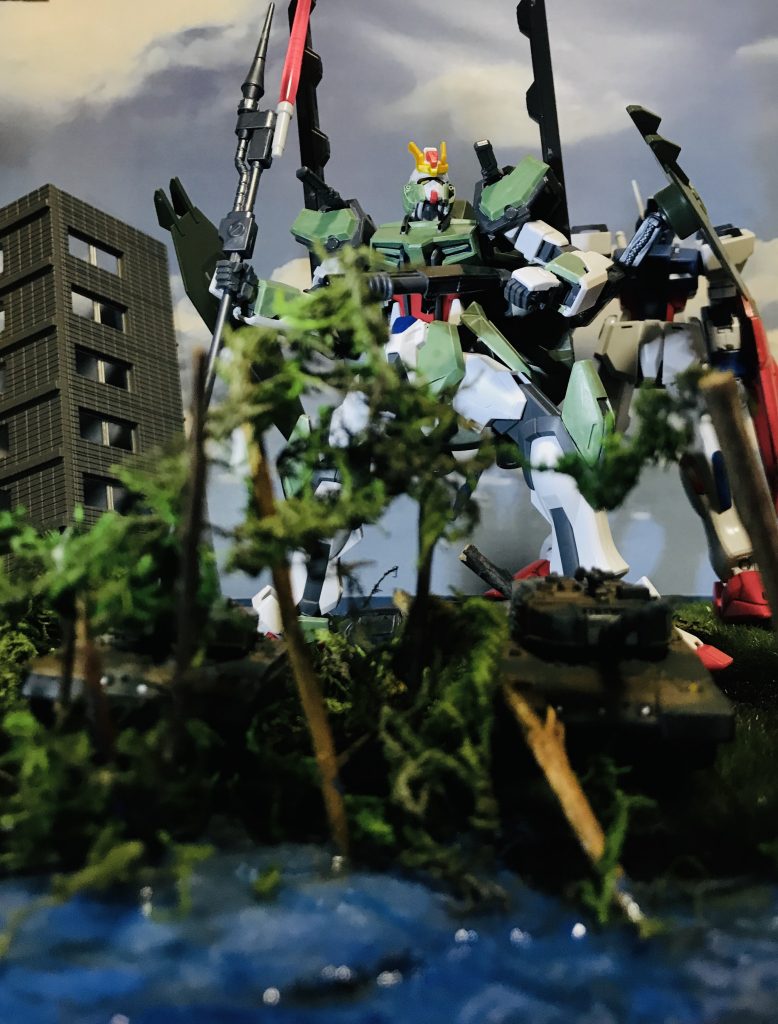 演習中に撮られた一枚。演習では海面からの揚陸作戦が行われており、当機は随伴のダガーや上陸した戦車隊と共に陣地を確保していた。