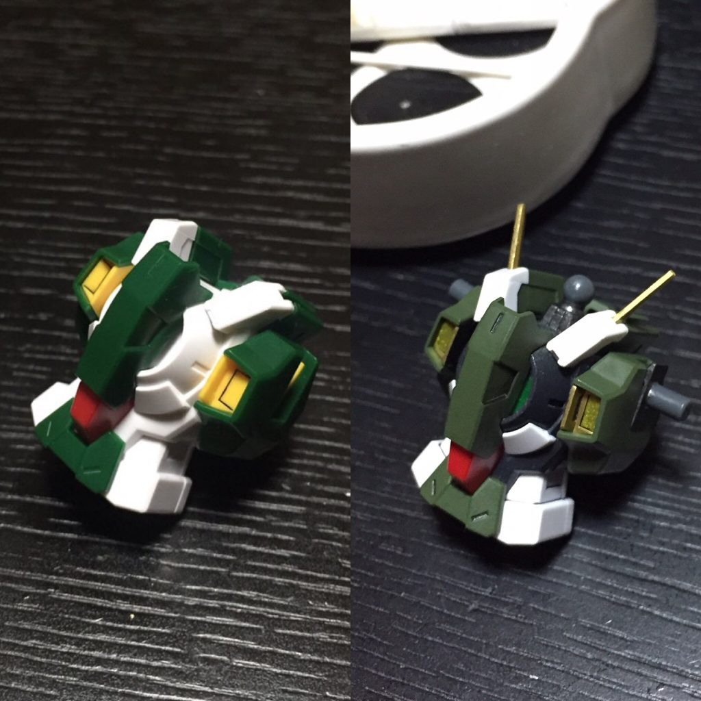 同じく^_^今年頭に完成させたキットなので、制作工程写真がこの２枚しか残ってなくてすいませんです(^^)