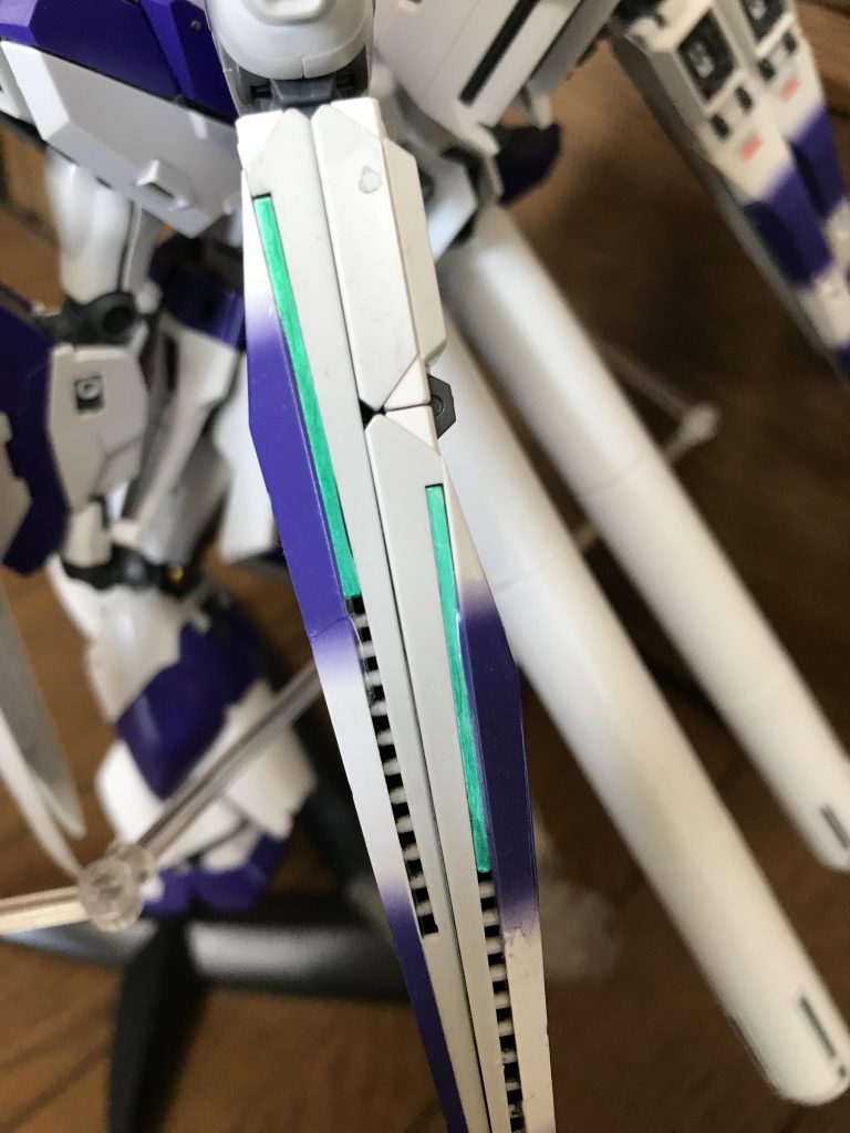 フィンファンネルにもサイコフレームを！
作成者さんの名前を忘れてしまい大変恐縮ですが、ネットで見た案を採用させていただきました！