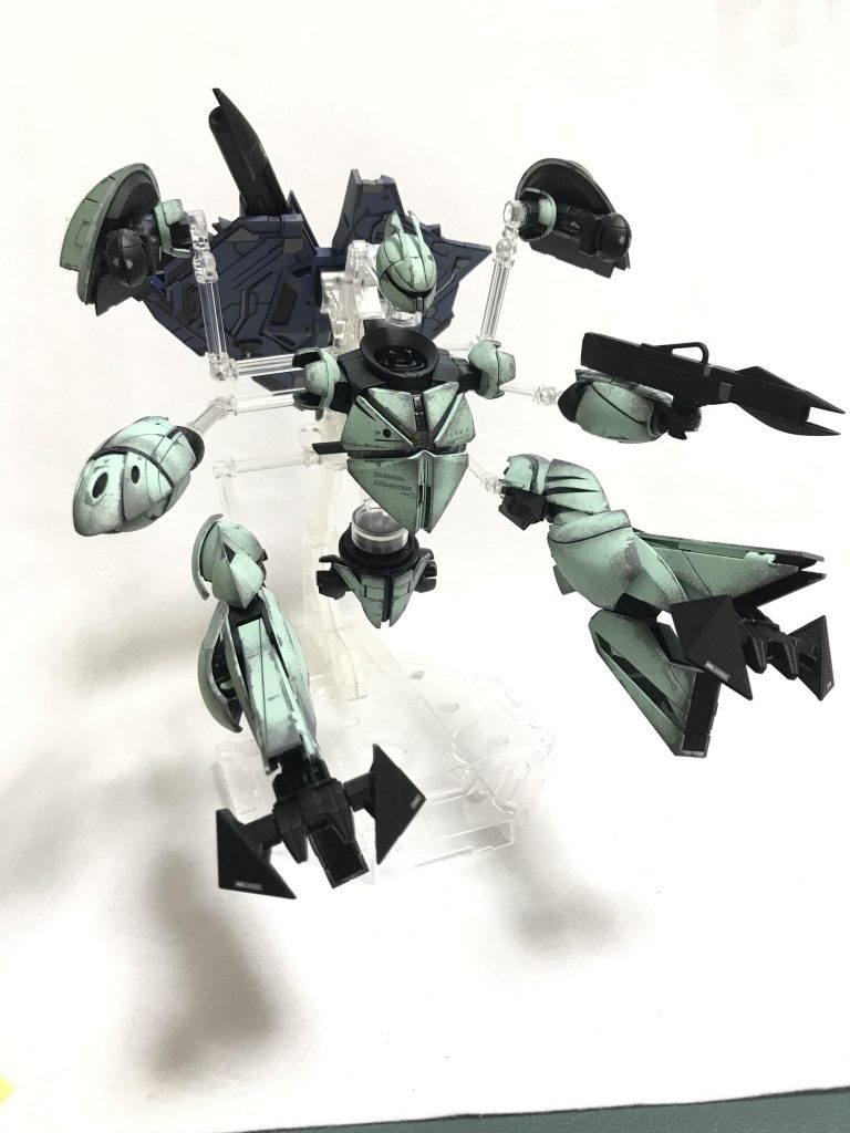 MG 1/100 CONCEPT-X6-1-2 ターンX ウェザリング–2枚目/制作者：@gyuuuutora