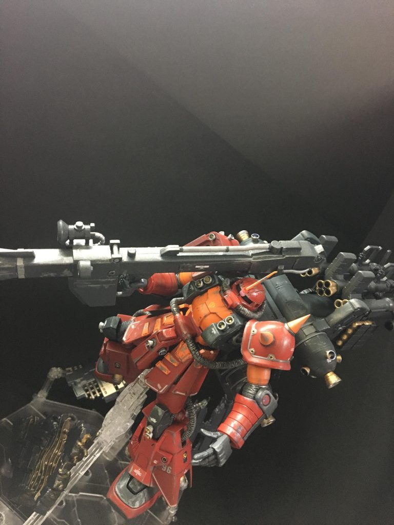 アニメ版追加装備のビームバズーカはHGUCドム/リックドムからそのまま流用しています(´ω｀)