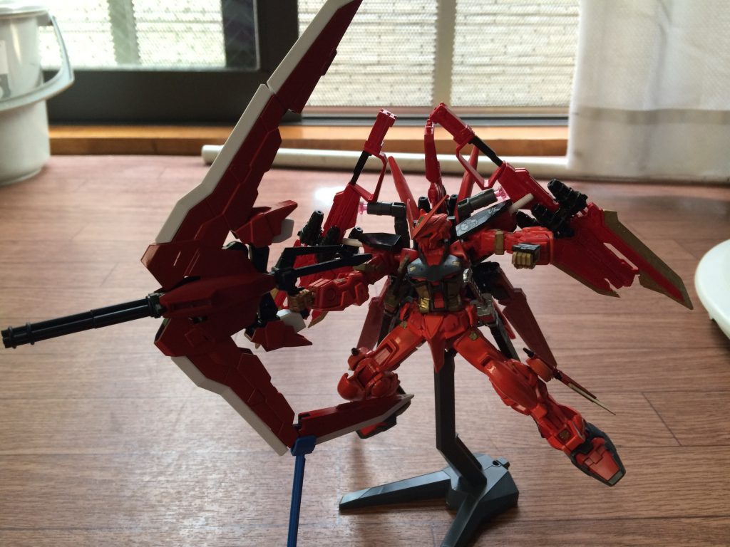 ブルーのＴＡを使っているためガトリングも使えます。
せっかくなのでアローフォームぽく持たせてみました