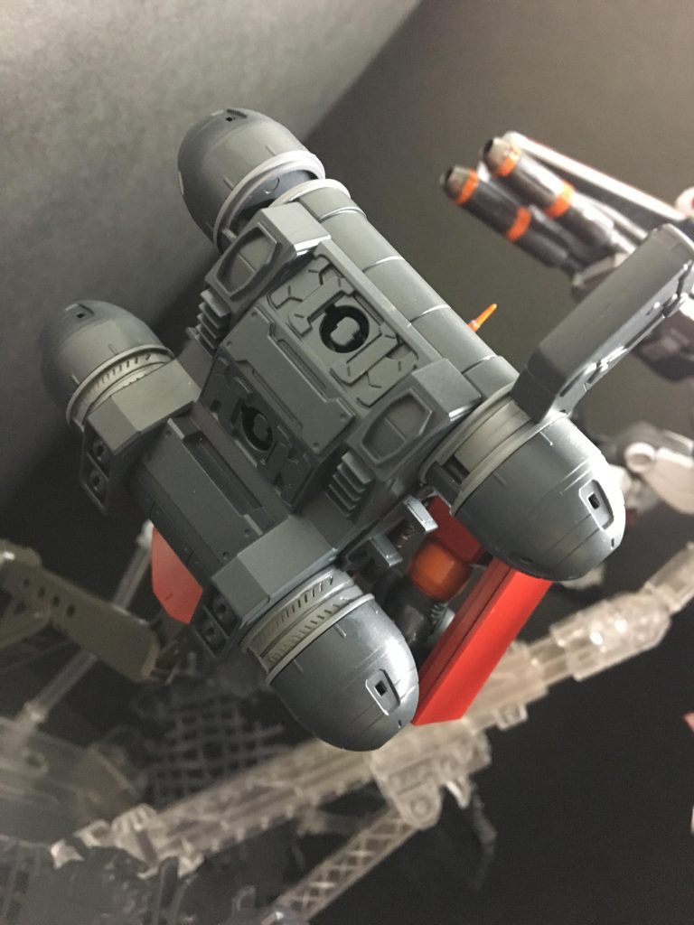 バックパックやプロペラントタンクの塗り分けなどはマスキングテープを使い塗り分けしました！最初はシールを使うか迷ってましたが塗装したおかげでここも一気に見た目が変わりました(´ω｀)