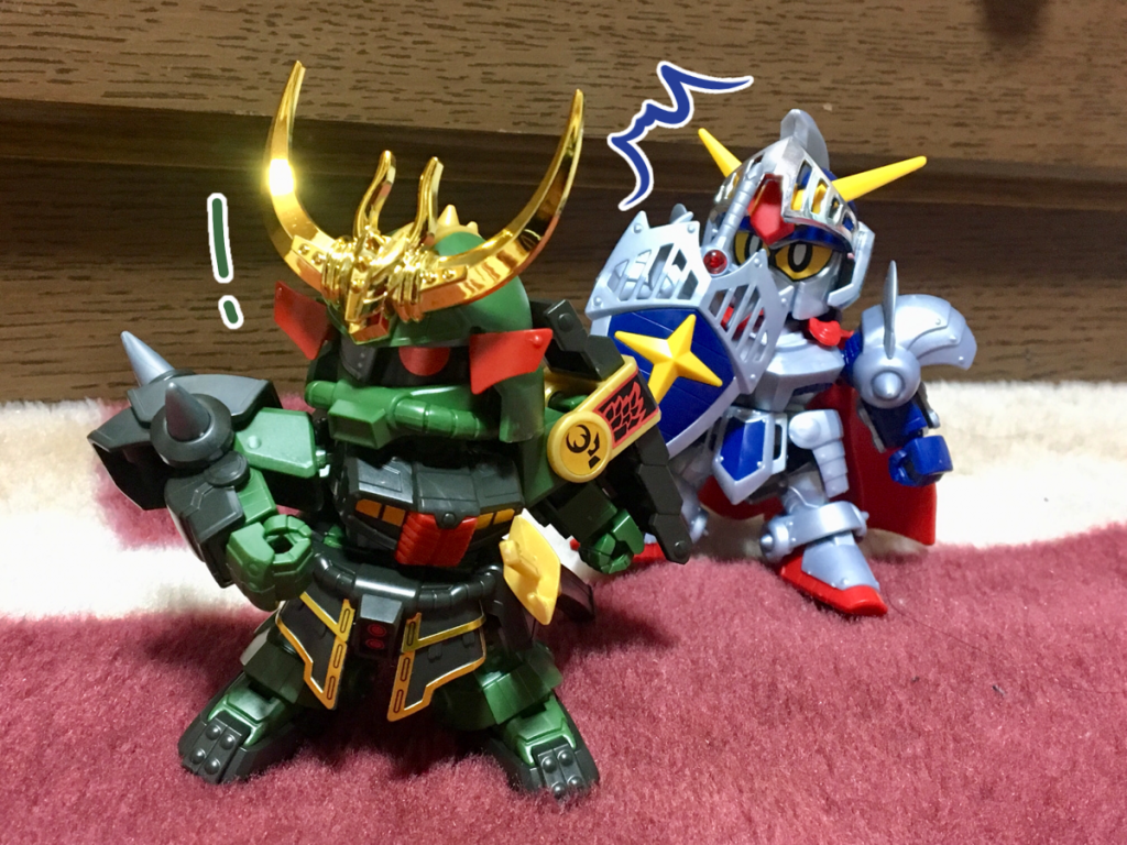 殺駆:おい騎士!  ヤツらを見ろ!
騎士:えっなんだ!?  敵襲か!?