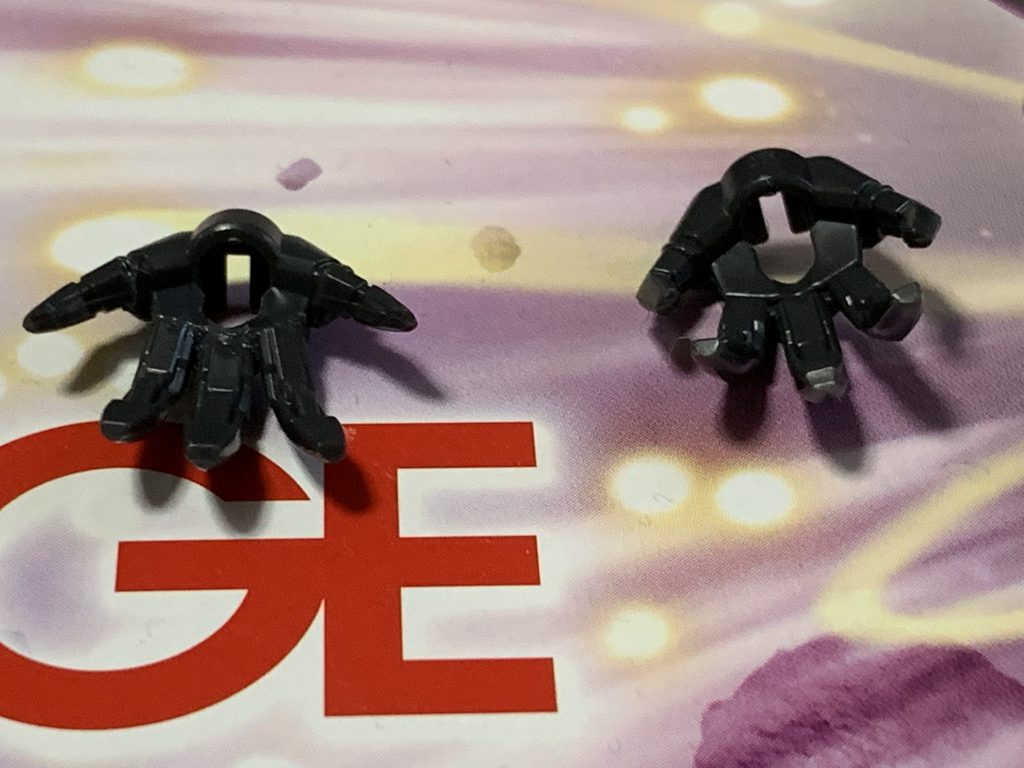 平手のうち片方は指の角度を変更してます。一旦全部切り離して着け直すって手間かかると思ったけど、これぐらいの出来なら意外と楽にできたので今後も取り入れてみようと思います。