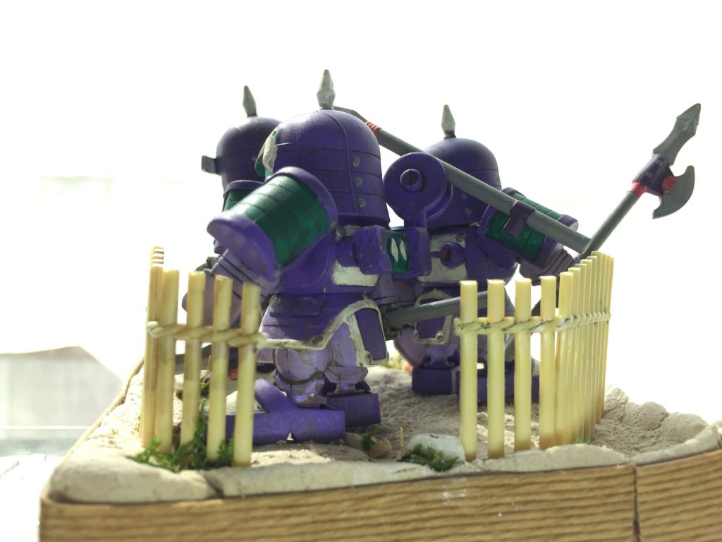 角度違いで、後方より