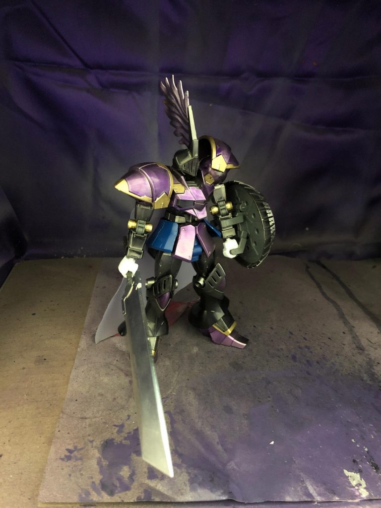 大剣の柄の部分はグシオン斧の短い柄をつけました