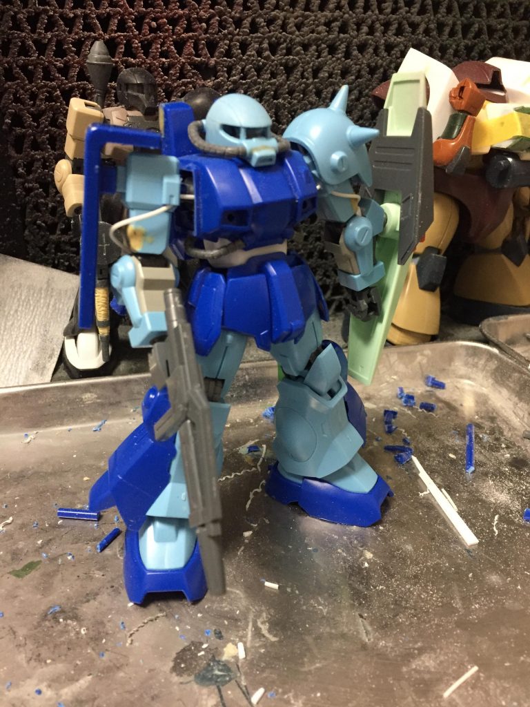 そしてパイプを通して表面処理して完成となります．いいですよハイザック ハイザックはいいですよぉ(( °ω° ))