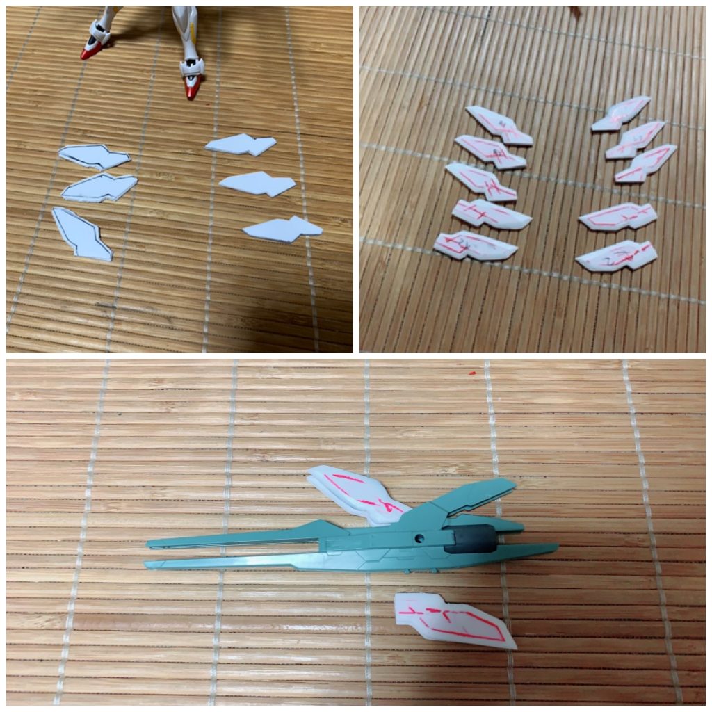 クロノスキャノンっぽくスラスターを作ってみました。
プラ板やらパテやらはあんまり使わない派なのでハリボテ感が出ないようにして行くのがいつも課題になってしまいます。