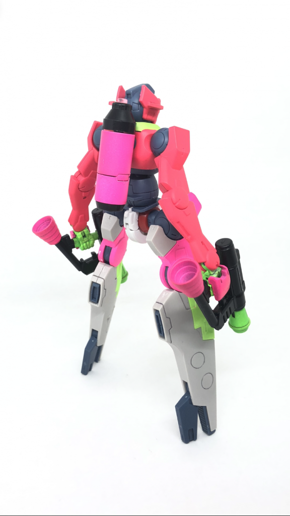 後ろ
インクタンクの上で光ってるやつはクリアパーツで再現しました。