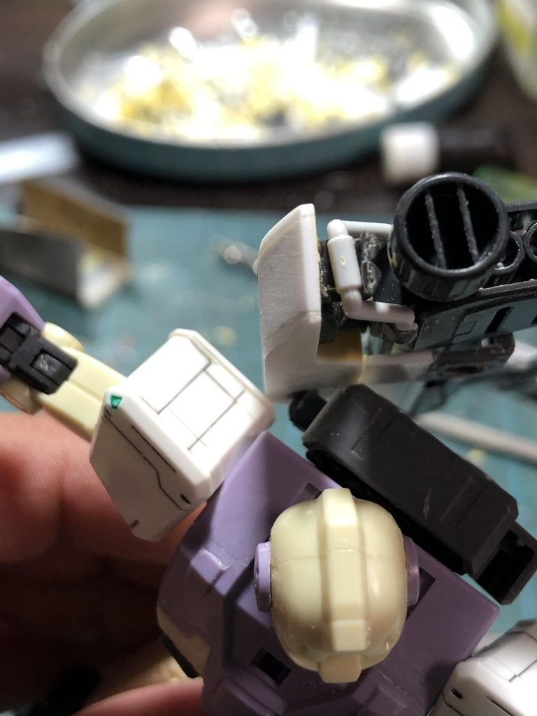 肩の稼動が干渉しないように
ラックが動くように工夫^_^