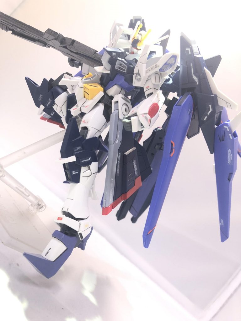 刀が邪魔だったので無くした形態です、ここでデカール貼りました