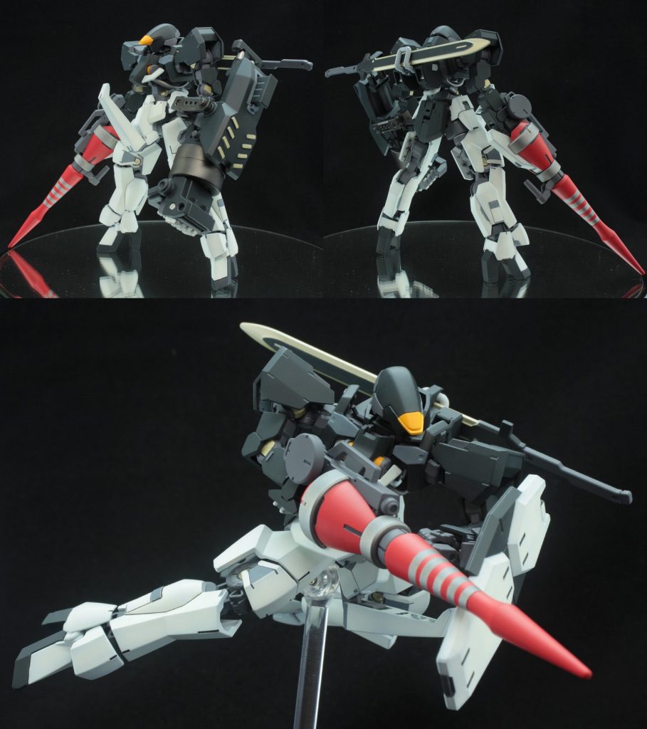 ## 天牙装備型。

突いてよし、撃ってよし、懸架してよしのマルチに活躍してくれる素敵装備。(使い捨ての非貫通式)
※名称は天を突く牙の意なので、他意はありません。

*ランスユニット-天牙-*は未使用時は前しっぽに懸架でき、その際は前しっぽから発射する