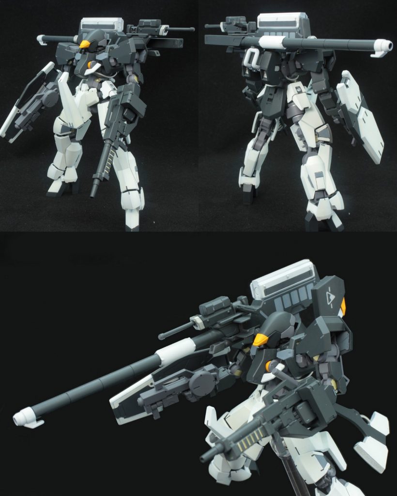 ## 砲撃戦用装備型。

ペンギンライフルと300mm滑腔砲を装備した砲・射撃戦に特化した機体。

射撃武器ガン積みは男のロマンですよね！