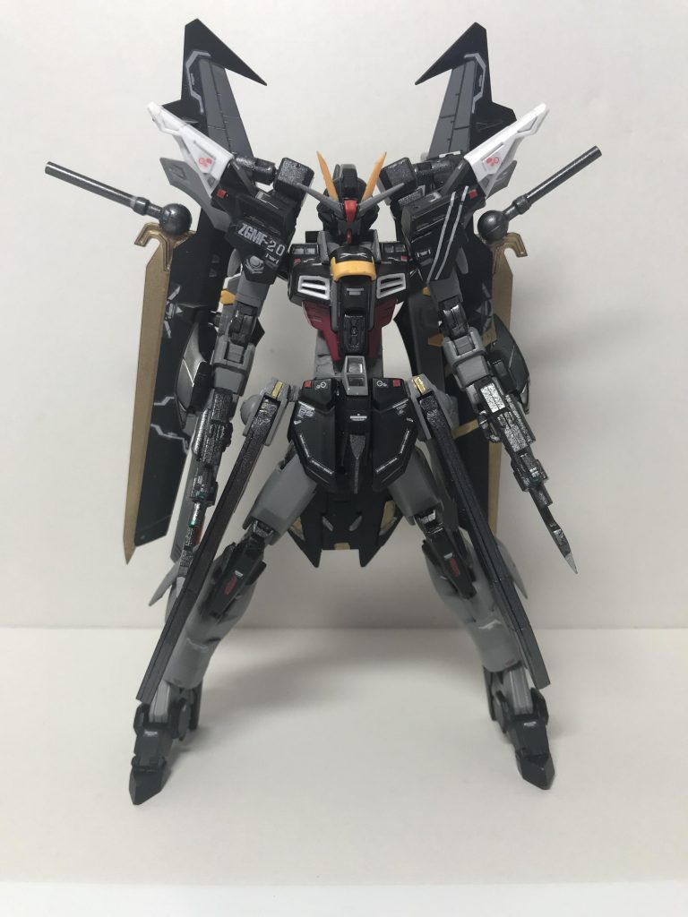 正面です!腰をかなり細く加工しました。
(この加工のせいでミーティア接続が出来なくなりましたw)