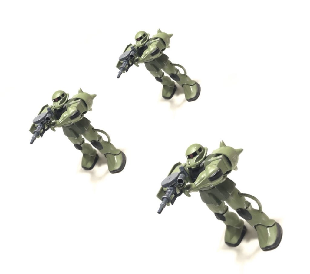 旧キット「1/144量産型ザク」–8枚目/制作者:GORO55