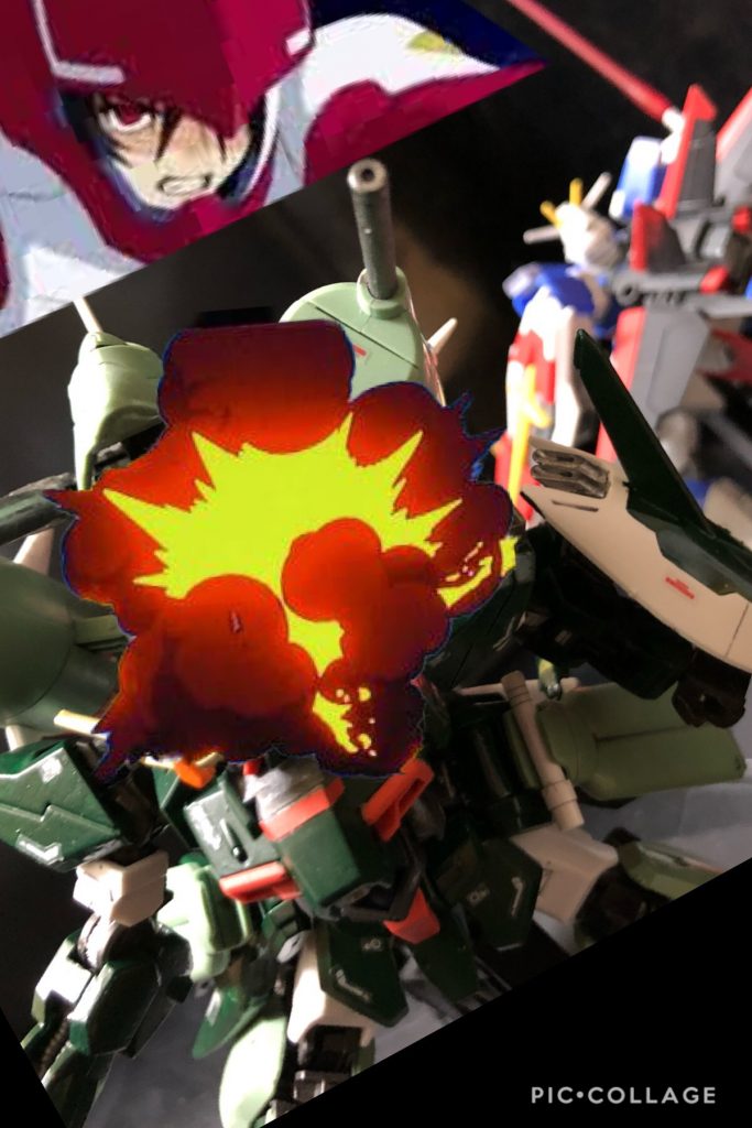 スティング「ぐわっ!うぁぁぁっ!」
シン「お前なんかに!やられるかっ!!」
スティング「へへっ…俺の…。」
oyz「オイ!しっかりしろよ!仕方ない、ブロックワードだ!スティング“弱い”」
スティング「俺のブロックワードは、“弱い”じゃあねええーーーっ!!!クソッ、クソクソォォーッ!!」
oyz「おお!立ち直った!」
スティング「まだだ!まだメインカメラをやられただけだ!!負けられないんだよ…俺はァ!!コレでどーだあ!!」