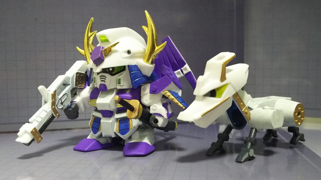 メディテーションモード武者仁宇頑駄無
Hi-ν調なので種子島雷威銃も白主体です。