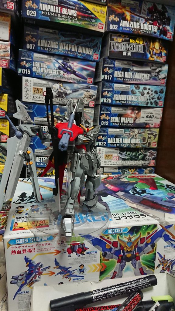 ガトリングシールドを構えて