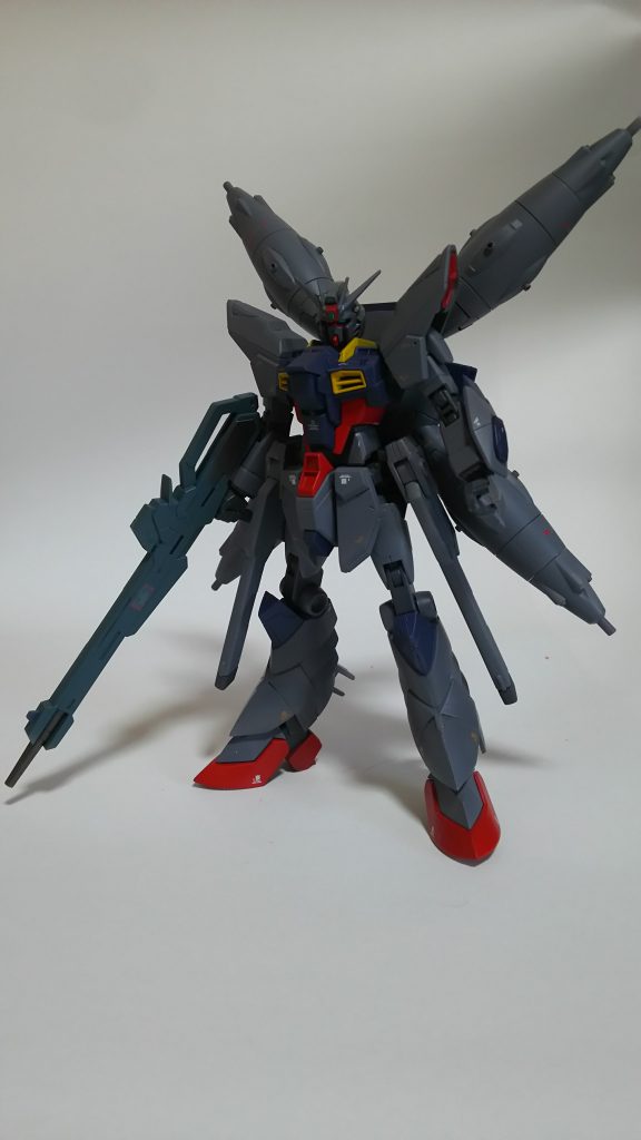 正面ショット
足が短く感じたので、足首の延長と膝関節の変更でスラッとした見た目になったと思います