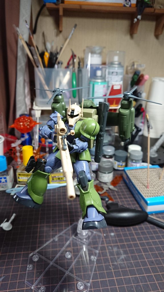 ミキシングしての塗装前。