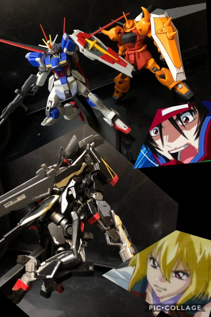 ハイネ「手当たり次第かよ!この野郎、生意気な!!」
ステラ「何だおまえは!?悪い奴…やっつける…!」
ハイネ「フンっ!ナメるなよ、ザクとは違うんだよ!ザクとはっ!!」