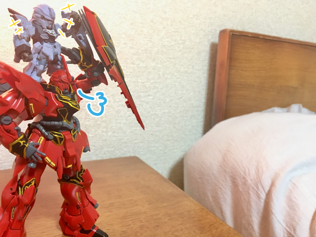 スタ:フハハハー!  これぞ*スタインシナンジュ!*  ネオ・ジオングなど無くともこれで勝てるわー!
シナ:はいはいそうですね……