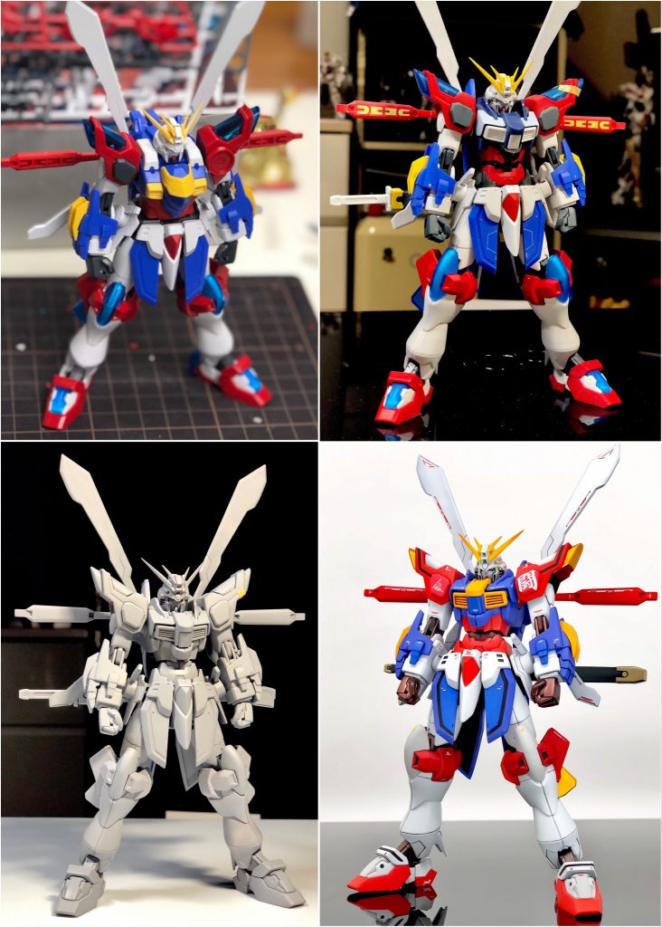 初期構想〜完成までのプロセス他のキットのパーツを付けて外してはの繰り返しでしたが、最終的にディナイアルのパーツを追加して落ち着きました