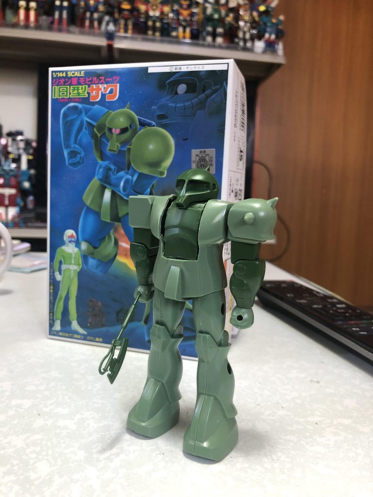 旧キット｢1/144旧タイプザク」–8枚目/制作者：GORO55