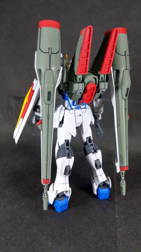 後ろ
ケルベロスの合わせ目を段落ち化、グリップ部の肉抜き埋めを行っています