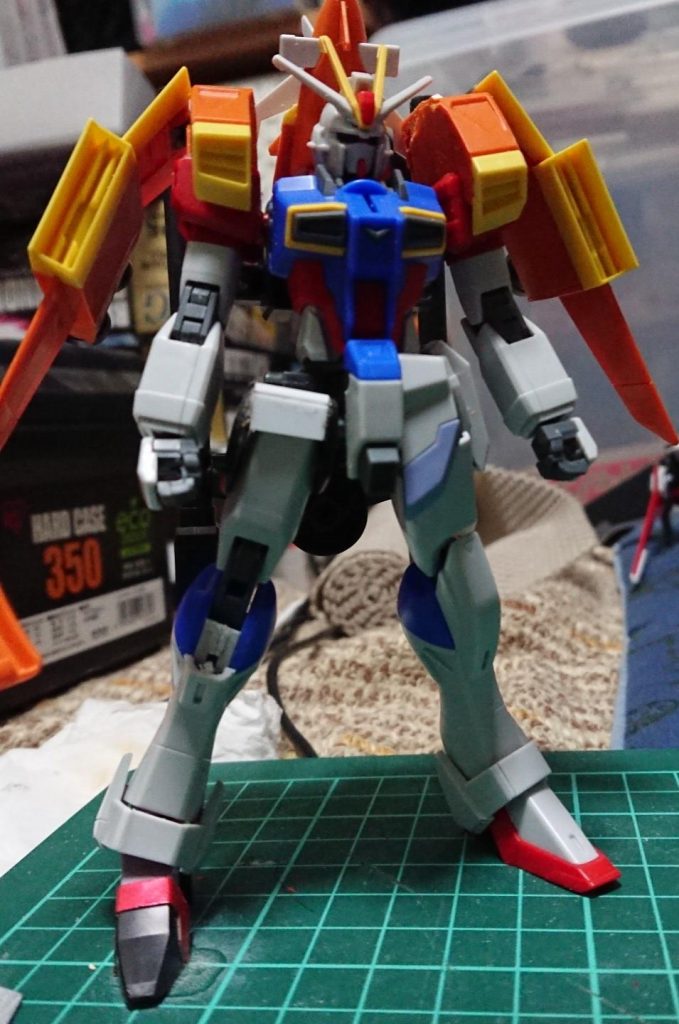 初期ミキシング案。シルエットはこの時点で決定していました。