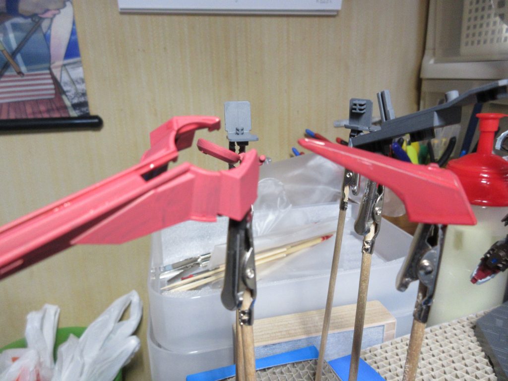 アクションベースレッドを1回塗り
驚きの隠蔽力でした。