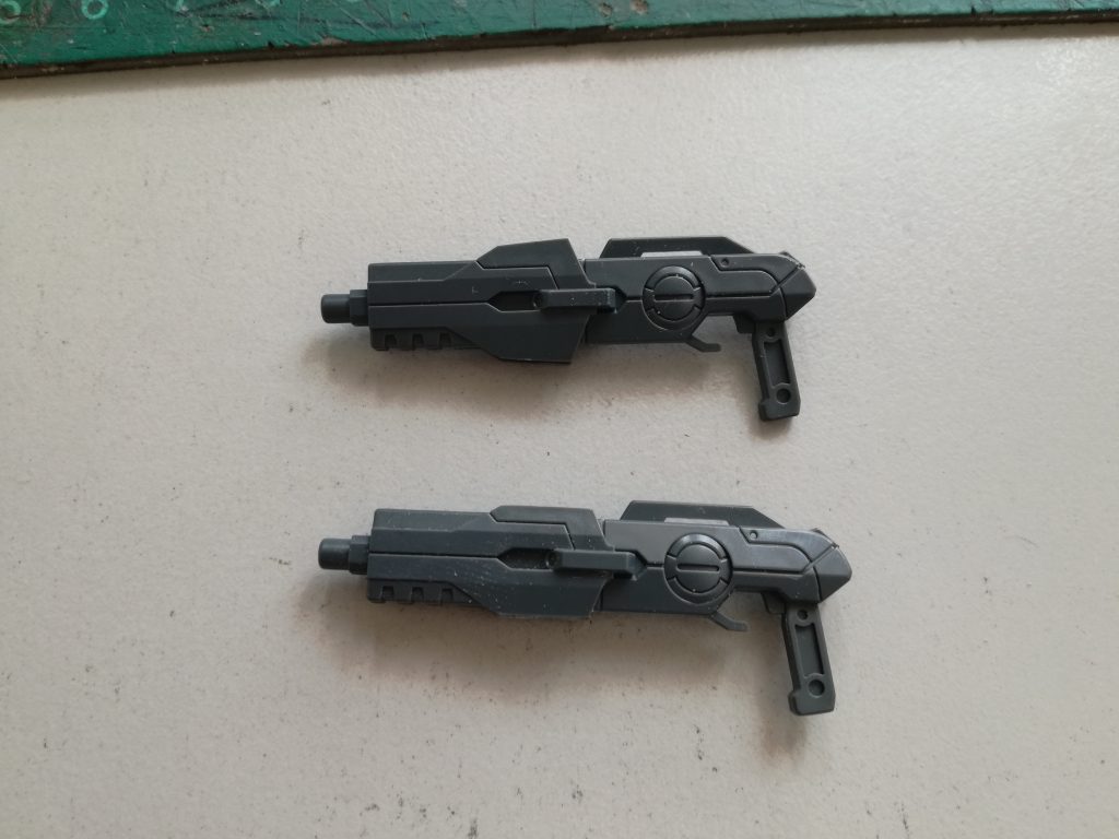 Shotgun's barrel trimmed for sleek profile