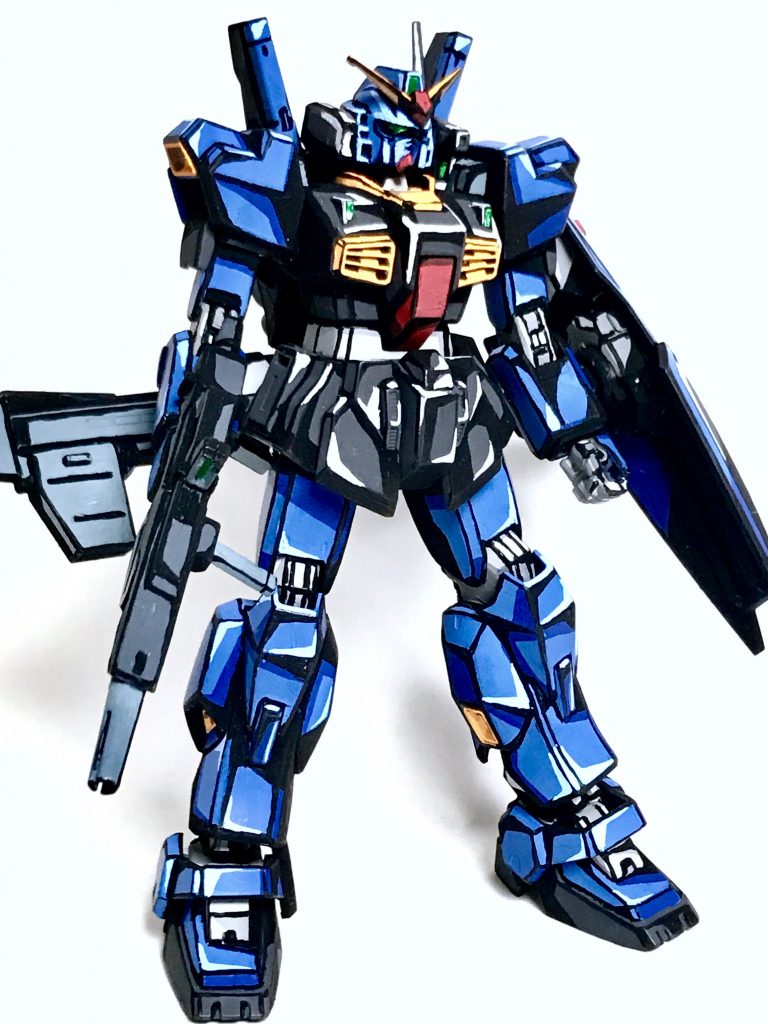 1/144 ガンダムMarkⅡ ティターンズ アニメイラスト風模型–2枚目/制作者：@j_gunaka