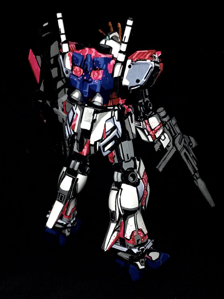 ナラティブガンダムC装備 アニメイラスト風模型–5枚目/制作者：@j_gunaka