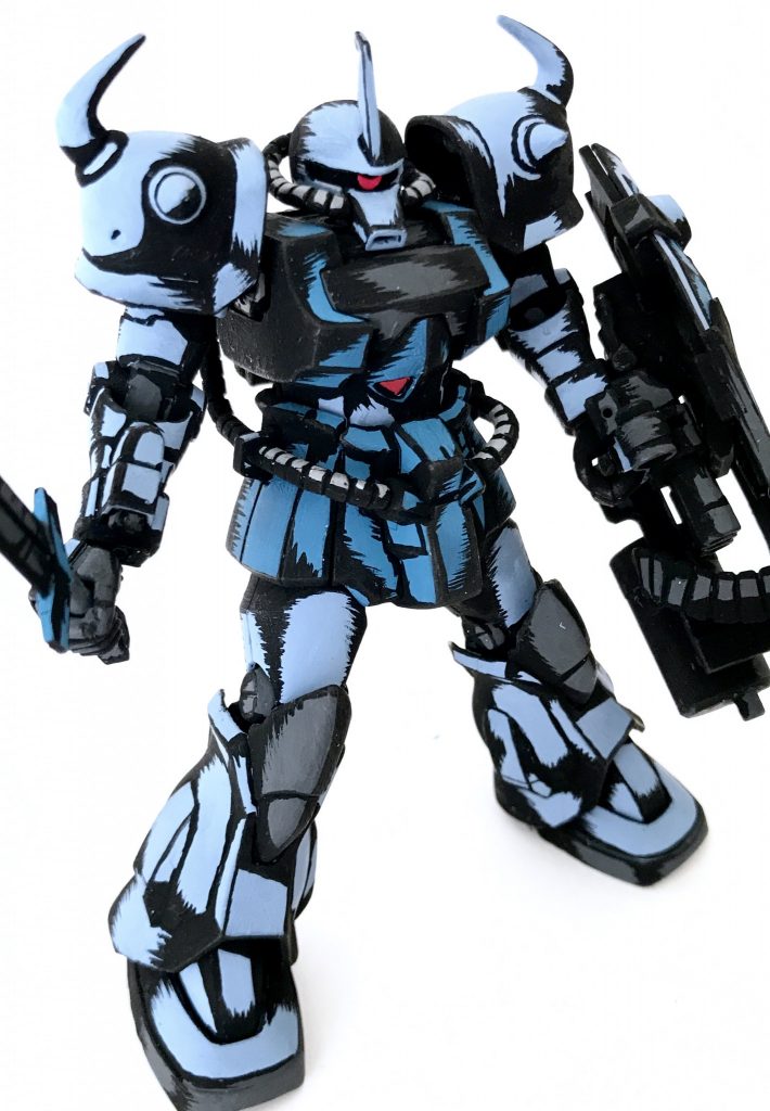 1/144 グフカスタム アメコミイラスト風模型–2枚目/制作者：@j_gunaka