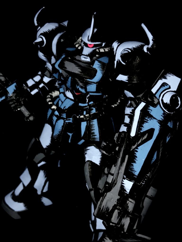 1/144 グフカスタム アメコミイラスト風模型–5枚目/制作者：@j_gunaka