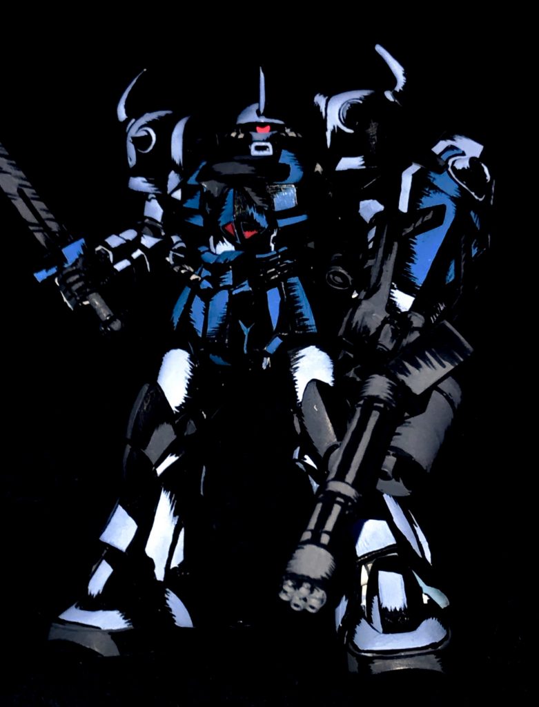 1/144 グフカスタム アメコミイラスト風模型–4枚目/制作者：@j_gunaka