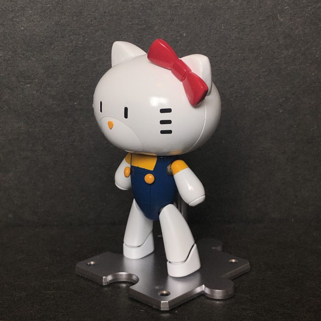 プチッガイ本体はグラハムモデルを使ったので、ホワイトサフでベースの色合いを整えてから

■ホワイト
ガイアカラー EXホワイト(光沢)

■イエロー
ガイアカラー EXホワイト＋純色イエロー

■ブルー
ガイアカラー EXホワイト＋純色シアン

■リボンレッド
ガイアカラー EXホワイト +純色マゼンダ＋純色イエロー

ボタンと鼻はシタデルのイエロー(Layer）で、最期にUVクリアを重ねて塗っています。