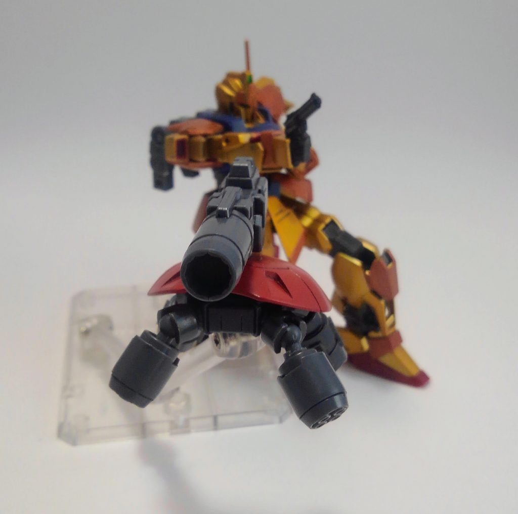 Gユニットの自立兵器モード、G・ユニットタンク。これにはモチーフにしたものがあります。違うと言われたらそうですが、ぽいシルエットにはなったと思っていますwヒントはガイナックスシリーズ、といったとこでしょうか。キャノンがついていることで分かりにくいとは思いますが・・・😅