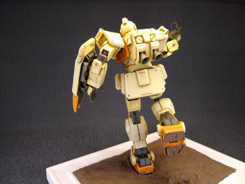 躍動感が少しは感じられるバックショット