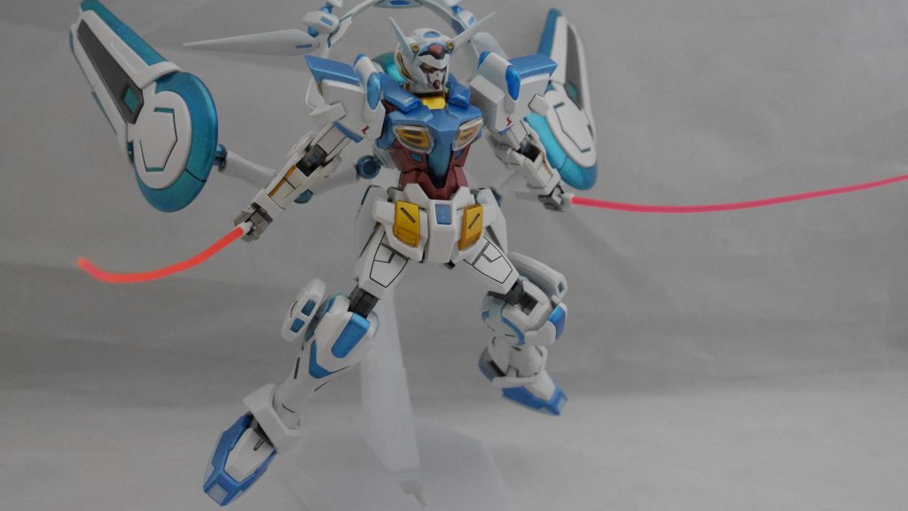 ビームサーベル②
制作にあたってG-セルフを2つ購入する必要があったため、
サーベルは直線と曲げの2種類を用意しました。