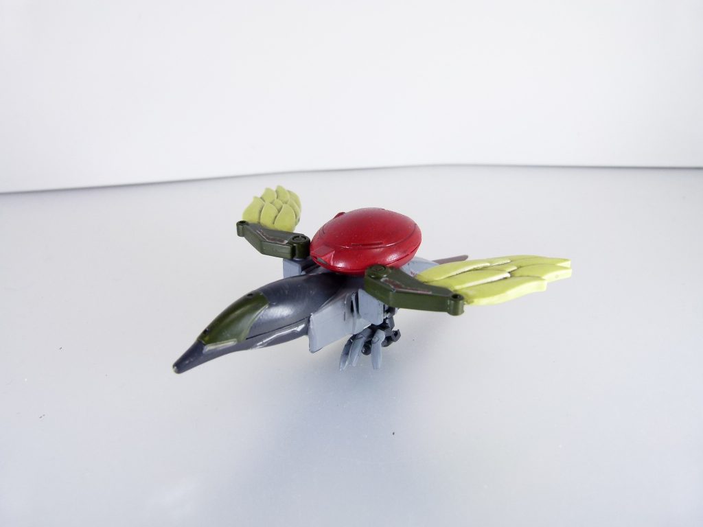 キジモアは右肩に装備した偵察メカ。ポータントフライヤー、孔明リ・ガズィなどから。