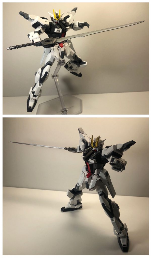 以前雑誌の付録でついてきたHGスケールのグランドスラムを持たせてみました。
ストライクベースの機体なだけあって、よく似合っています。