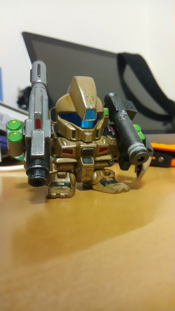 ゴーグルやセンサーのメタリックブルーは付属のシールを使ってます(•ө•)♡